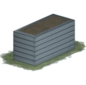 Záhon zahradní KAROTEN výška 90 cm 80×80 cm