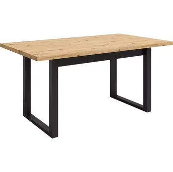 Jídelní set Stůl Max Dub Artisan / Černá Mat 160x90