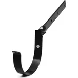 Žlabový hák prekroucený 125 mm Bryza černá