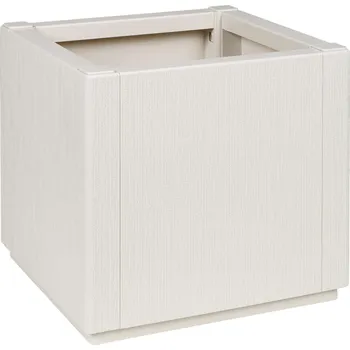 Truhlík vidaXL Květinová krabice Bílá 36 x 36 x 35 cm Plast [42006496]