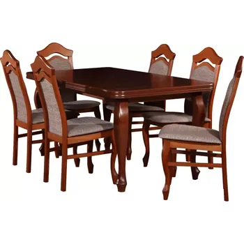 Jídelní set Jídelní Set Amadeusz 1+6 St16 160x90+40 +W30 Svetly Orech