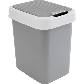 Odpadkový koš Odpadkový koš 25lt - 33.4x25.6x46h – šedá/bílá fbw-25