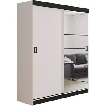 Kancelářská sestava Skříň Retro 138 6l Bílý / Přední Bílý