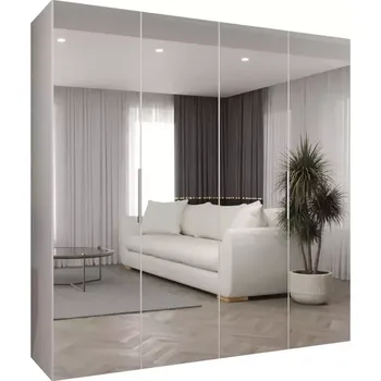 Předsíňová stěna Skříň Marbella III 200 bílá/stříbrná