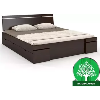 Ložnicová sestava Postel borovicová Skandica Sparta maxi+zásuvka 200x200 palisander