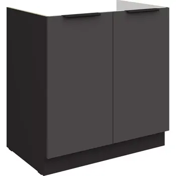 Kuchyňská skříňka Aria GR/BL Anti Fingerprint 80zl 2f Bb