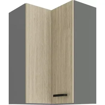Kuchyňská skříňka Kuchyňská Skříňka SCANDI jedle/Antracit 60X60 GN-90 2F (90°)