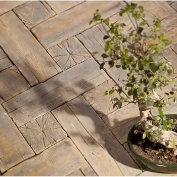 Terasové prkno Zahradní dlažba 45X22,5X4CM hnědá patina