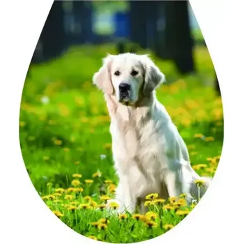 Koupelnový nábytek NÁLEPKA 3D TOALETNÉ SEDADLO PES