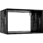 Otevřená koupelnová skříňka Kubik 60 hluboký černý