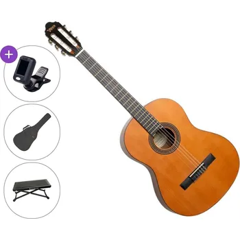 Klasická kytara Valencia VC204HL SET 2 4/4 Natural Klasická kytara