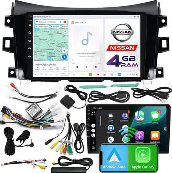 Autorádio Autorádio NCS D9 Nissan Navara IV 2015-2024 CANBUS Android Navigace 4GB LTE
