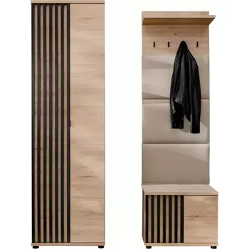 Předsíňová stěna Předsíňová stěna Pedro VI HJZ PD6 hickory jackson/černá