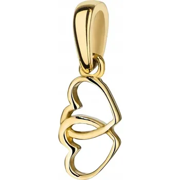 Přívěsek PŘÍVĚSEK ZLATÝ PŘÍVĚSEK SRDCE SRDÍČKO 585
