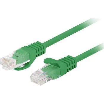 Síťový kabel LANBERG Patchcord Cat.6 UTP 1m zelený, balení 10 kusů
