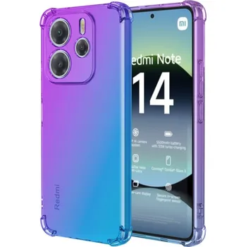 Pouzdro na mobilní telefon Kryt Xiaomi Redmi Note 14 Shock duhový fialovo-modrý (obal neboli pouzdro na Xiaomi Redmi Note 14)