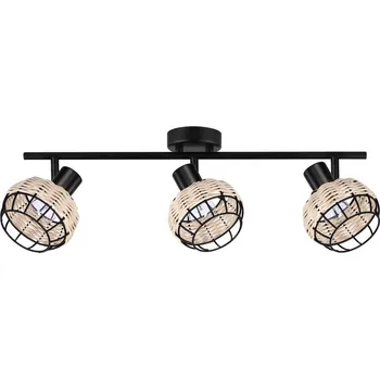 Lampička Juicy lampa sufitowa listwa czarny 3x40W E14 klosz czarny