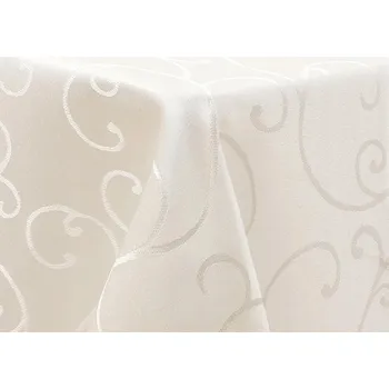 ubrus Béžový ubrus na vánoční stůl 100x140 cm | Žakárový vzor | Sada 2 ks