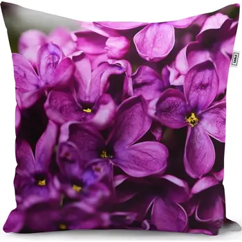 Polštář Sablio Polštář Fialové květy - 60x60 cm