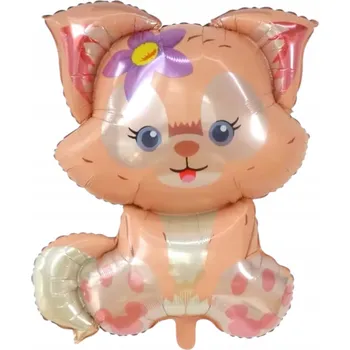 Balónek Fóliový balónek Kočka LIŠKA Linabell Dekorace Narozeniny