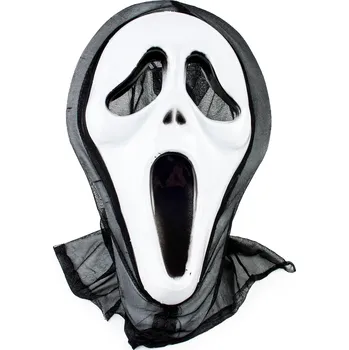 Karnevalová maska MASKA S KAPUCÍ Scream KRZYK HOROR KARNEVAL BAL