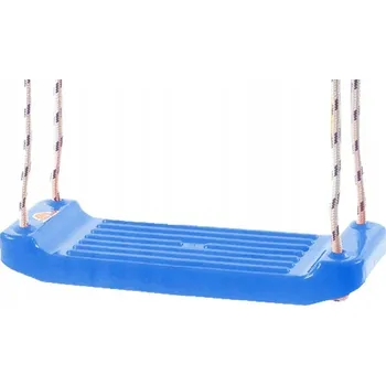 Dětská houpačka Mikro Trading Modrá plastová houpačka (sedák) v síťce