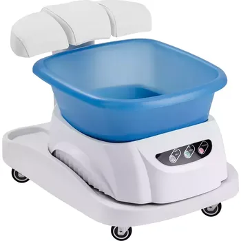 Podložka pod nohu Pedikérská masážní vanička s vozíkem - bílý vozík