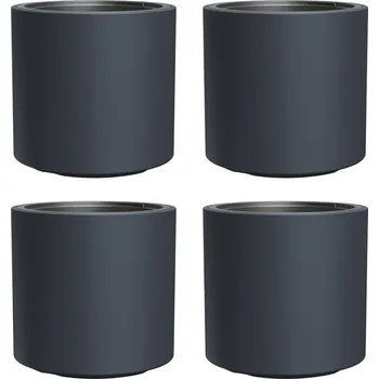 Květináč Mrazuvzdorný květináč HEOS - antracit, s vložkou, objem 31 l, DBHER470, 4 kusy