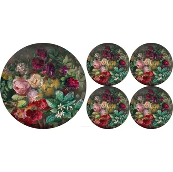 prostírání Sada kulatých plstěných podložek na stůl 1 + 4 - BUNCH