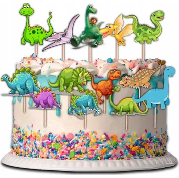 Obraz DINOSAUROVÉ DORTOVÉ OZDOBY, NA DORT , POSTAVIČKY 14 kusů