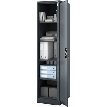 Šatní skříň JAN NOWAK Hluboká Skříň Kancelářská Kartotéka na Klíč ALEX D600 Antracitová