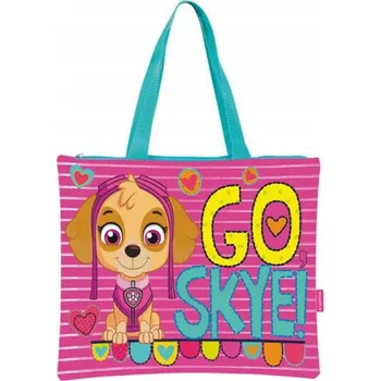 Taška na zip pro dívky 42x34 Tlapková patrola Taška přes rameno