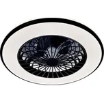 LED Stm stropní svítidlo s ventilátorem VENTELUX LED/48W/230V černá + DO