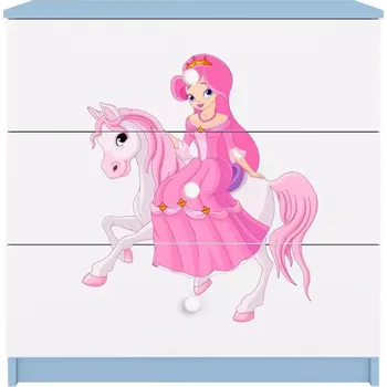 Dětský pokoj Dětská komoda Babydreams modrá - Princezna 1