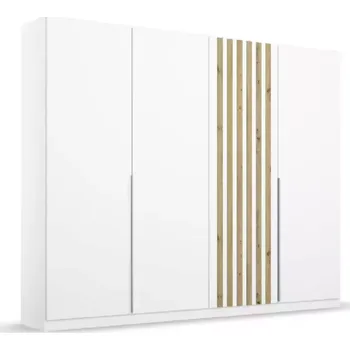 Předsíňová stěna Skříň lamella bílá/dub