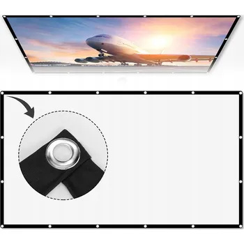 Projekční plátno PROJEKČNÍ PLÁTNO NA DIAFILMY, LÁTKOVÉ, PŘENOSNÉ, VELKÉ 120" PALCŮ