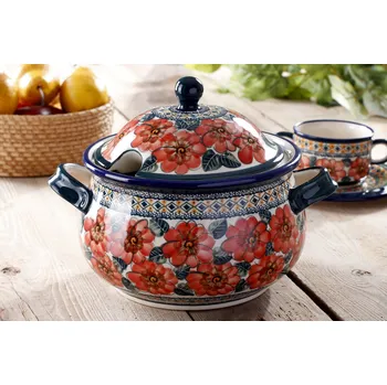 Polévková mísa BOLESŁAWIEC GU-1004 DEK. 124 ART. 3&nbsp;l – keramická, polévková mísa