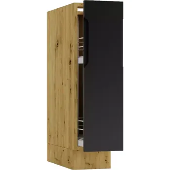 Kuchyňská skříňka Kuchyňská skříňka Isabel D20 Cargo + Košík černá/artisan