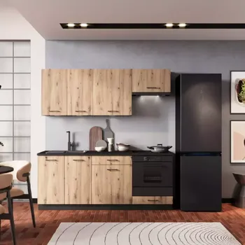 Kuchyňská linka Kuchyňská linka Anika 200 artisan/grafit