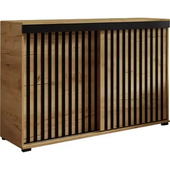 Předsíňová stěna Komoda Malani duplo 140 craft+černá