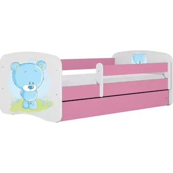 Ložnicová sestava Dětská postel Babydreams+SZ růžová 70x140 Modrý medvídek
