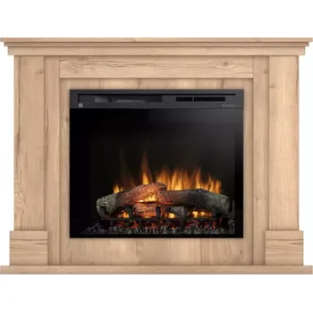 Elektrický krb Luena 28 dub světlý