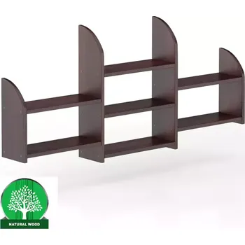 Obývací stěna Polička borovice PK102-150x69x19 ořech