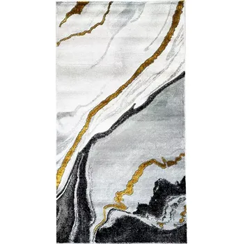 Koberec Koberec Frisee Diamond 1,6/2,3 A0050 černá/zlatá