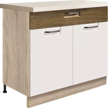 Kuchyňská Skříňka Favorit 7D Sonoma/White/Ribbeck