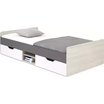 Ložnicová sestava Postel 120 Remo RM16 dub wilton/bílá/antracit