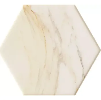 Obklad Nástěnný obklad Flare White Hex. 11/12.5