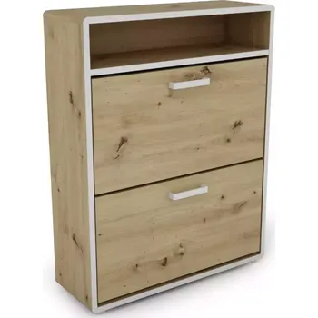 Botník Capannoli dub artisan/bílá