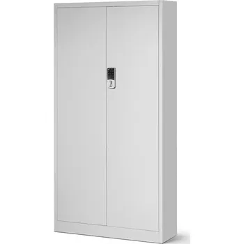 Kancelářská sestava Kancelářská skříň Daniel + elektrický zámek kov šedá