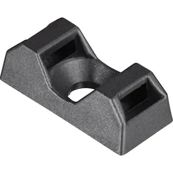 Stahovací páska HellermannTyton CTQM5-PA66-BK-C1 úchytka šroubovací 151-10930 4cestný vstup pro provlečení černá 1 ks